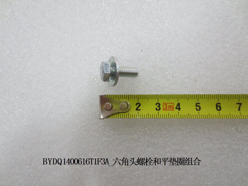 BYDQ1400616T1F3A_Hex Head Bolt and Flat Washer Assembly