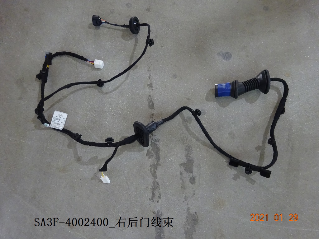 Right rear door wiring harness