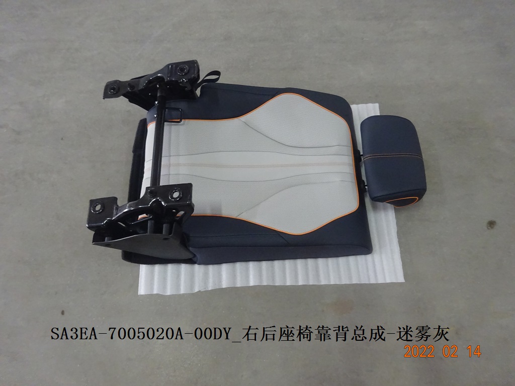 Rear Right Seatback Assembly - Mist Grey