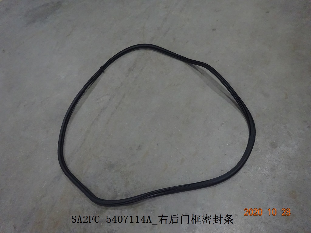 Right rear door frame weatherstrip