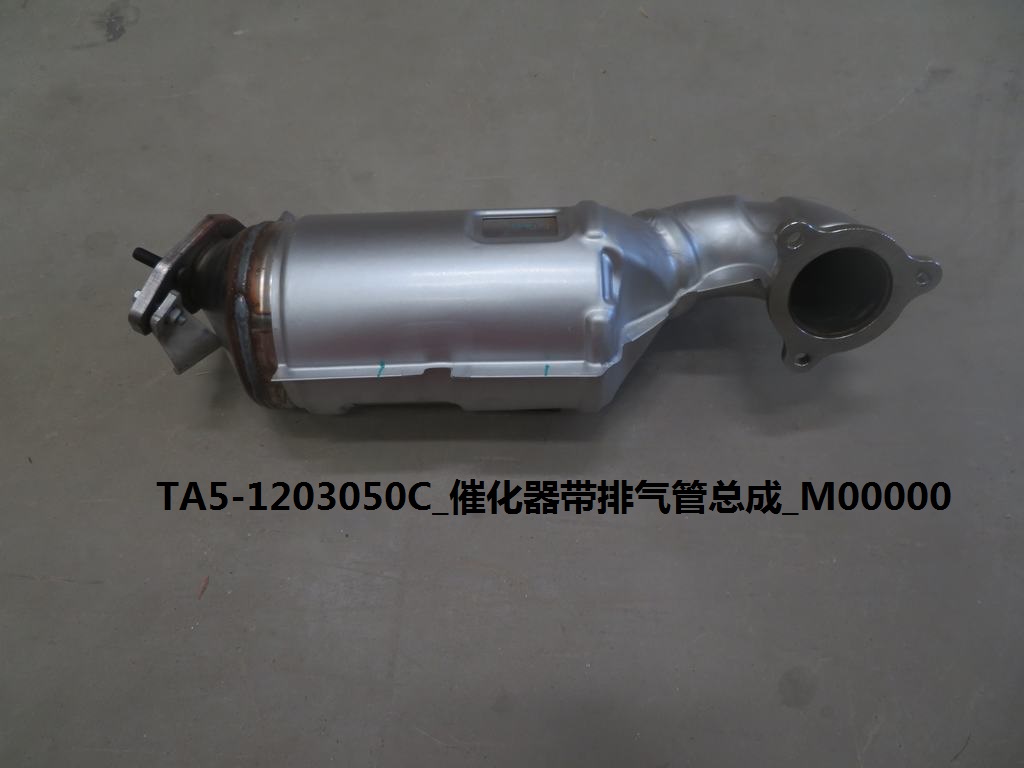 Catalytic Converter with Exhaust Pipe Assembly