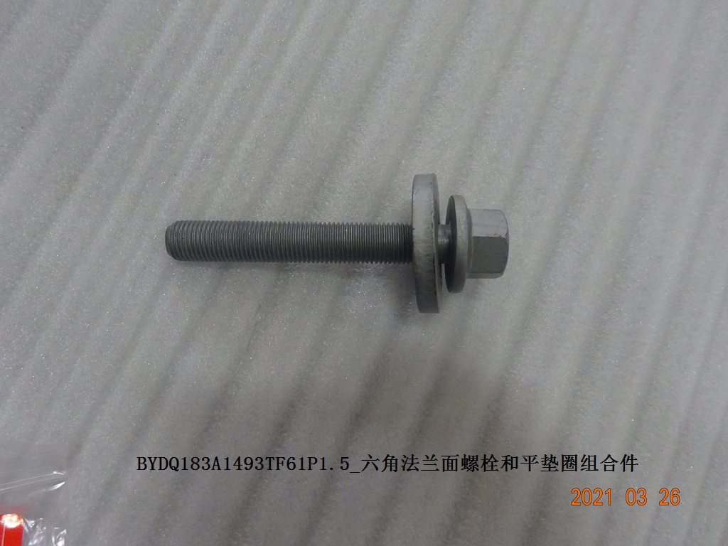 BYDQ183A1493TF61P1.5 Hex Flange Bolt and Plain Washer Assembly