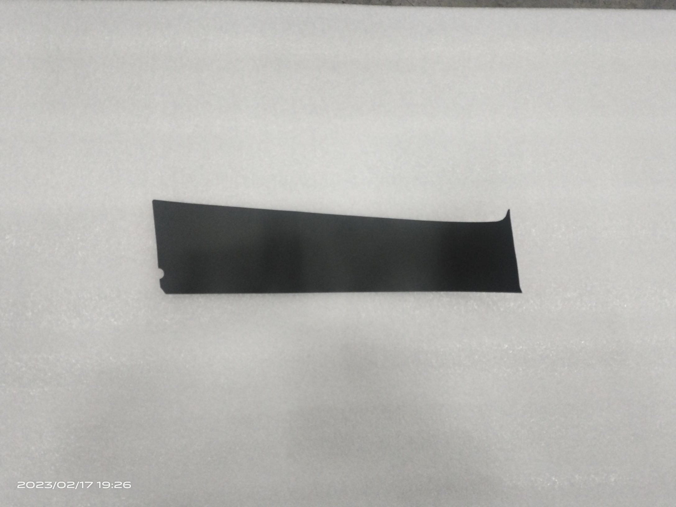 Left front door B-pillar blackout film