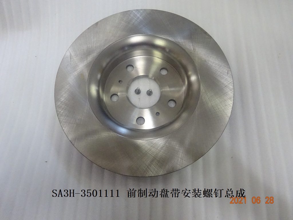 Front Brake Disc with Mounting Screws Assembly