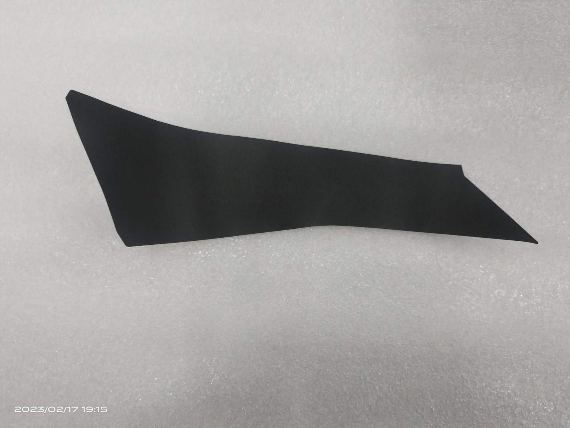 Left front door A-pillar blackout film