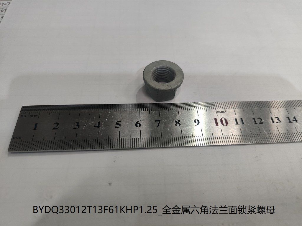 BYDQ33012T13F61KHP1.25_All-Metal Hexagon Flange Face Lock Nut