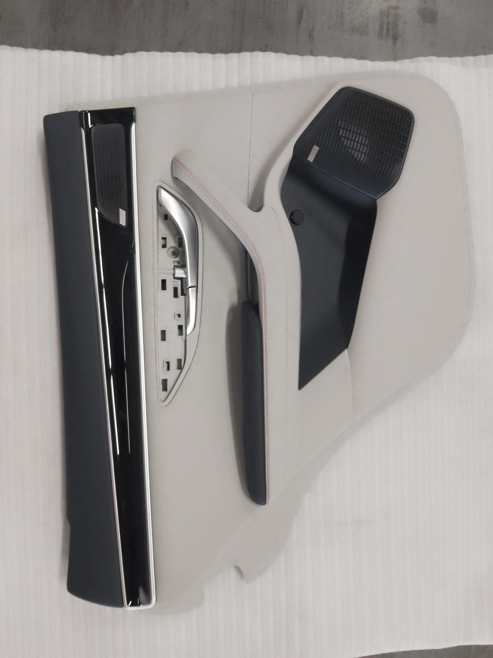 Left rear door trim panel assembly - Eclipse Blue