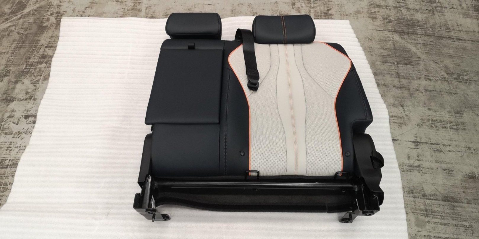Left Rear Seat Backrest Assembly - Mist Grey