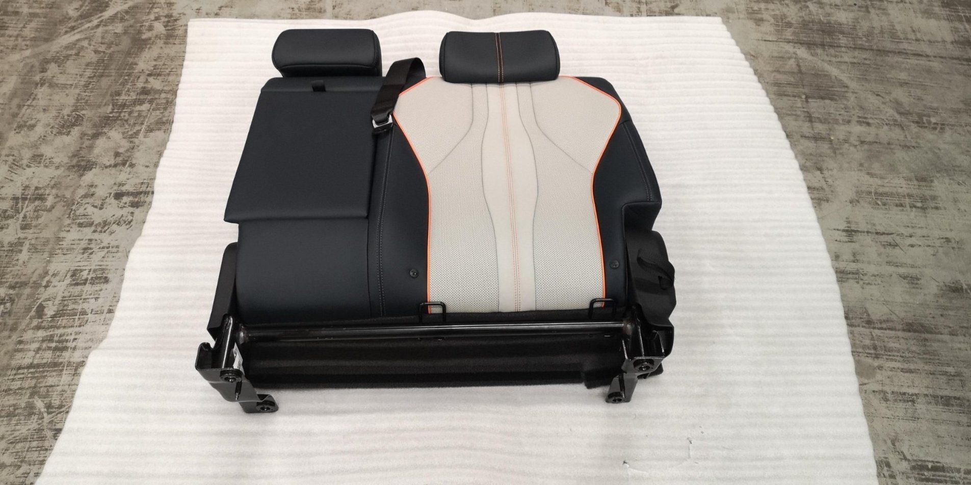 Left Rear Seat Backrest Assembly - Mist Grey
