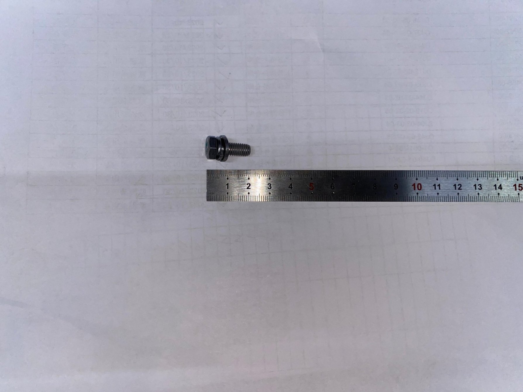 Q1460616T1F70HP1_Hex Head Bolt, Spring Washer and Plain Washer Assembly