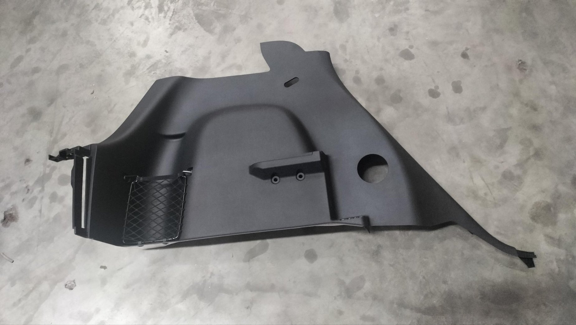 LH C-pillar lower trim panel assembly