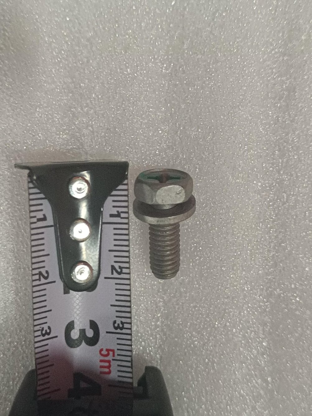 Q174B0616T1F61HP1+Q40706H_Cross Recessed Hex Head Bolt and Flat Washer Assembly