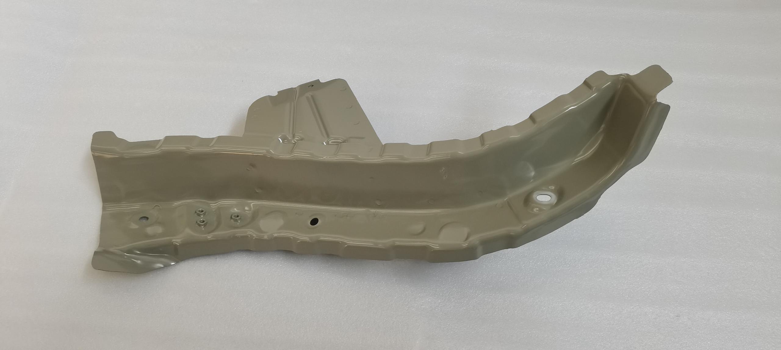 Left front wheel housing upper rail assembly