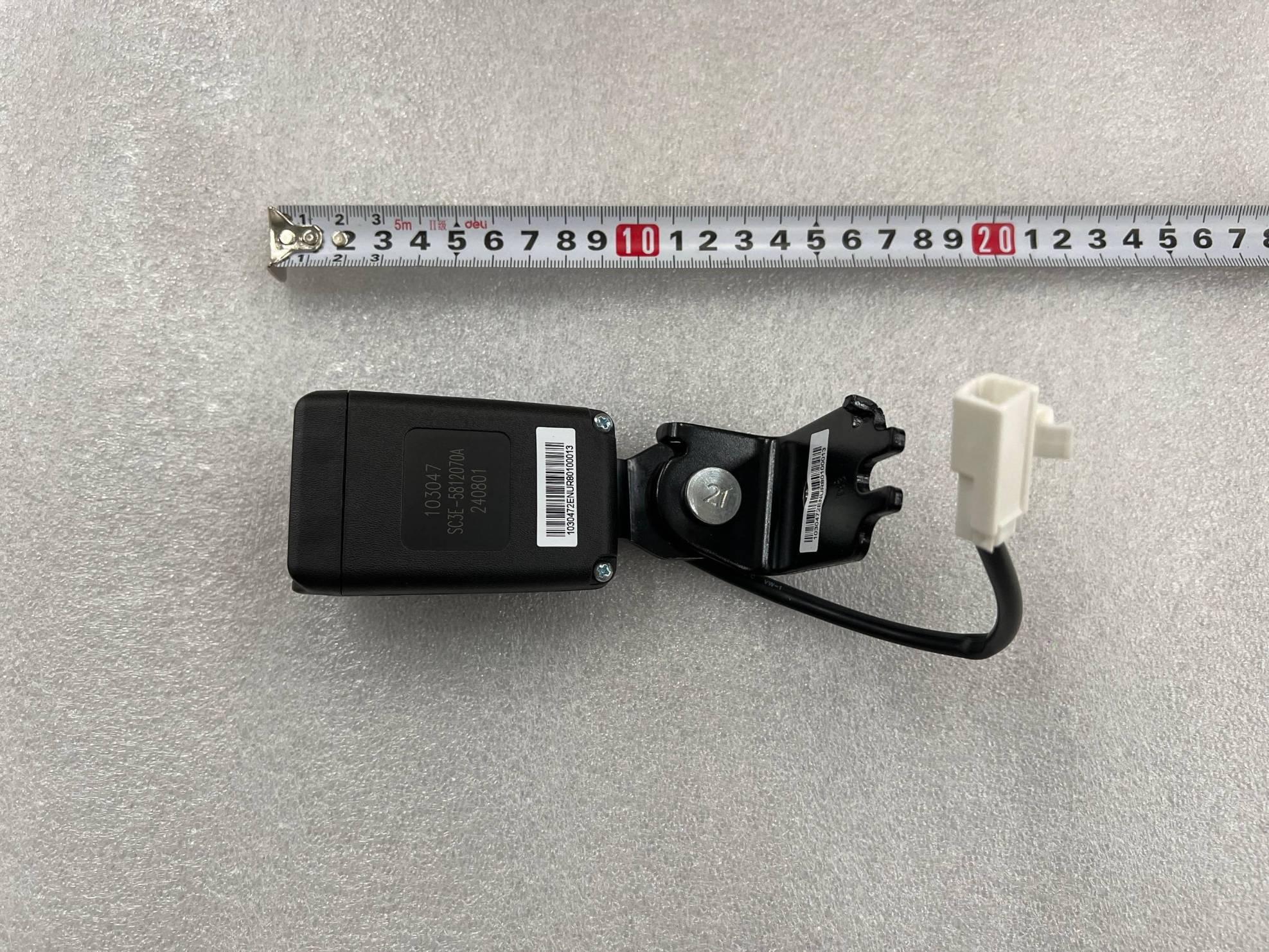 Left Rear Seat Belt Buckle Assembly