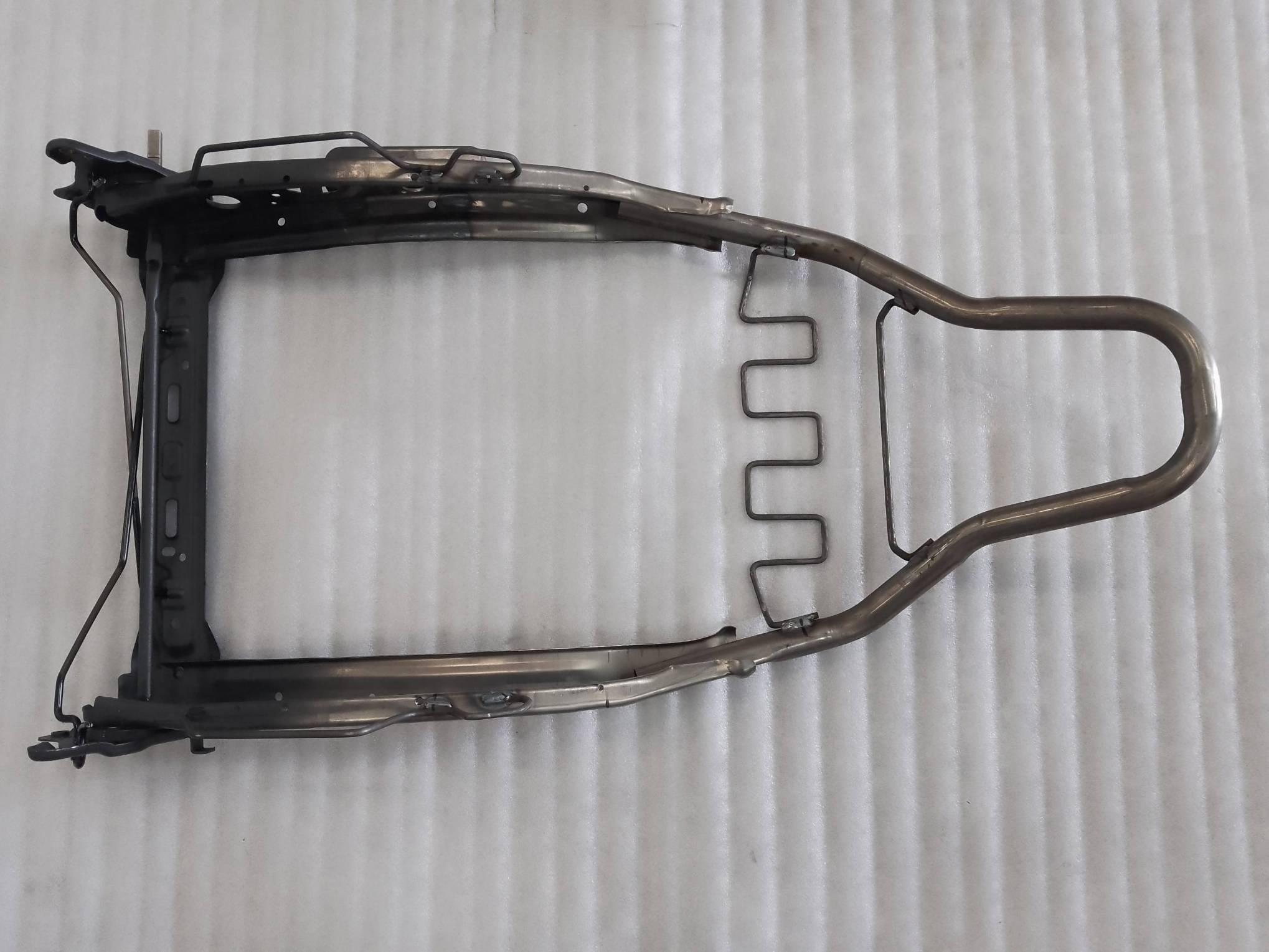 Front passenger seatback frame assembly