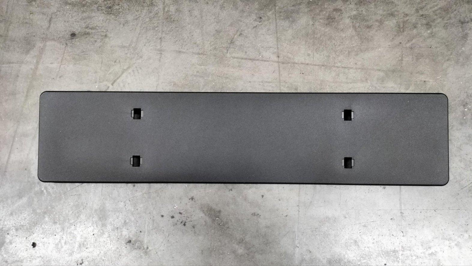 Front Bumper License Plate Mounting Plate