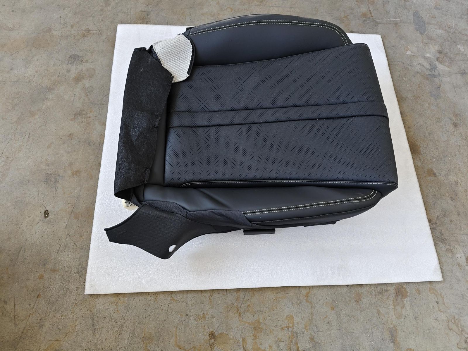 Passenger-Side Seat Cushion Cover and Foam Assembly - Deep Black 5