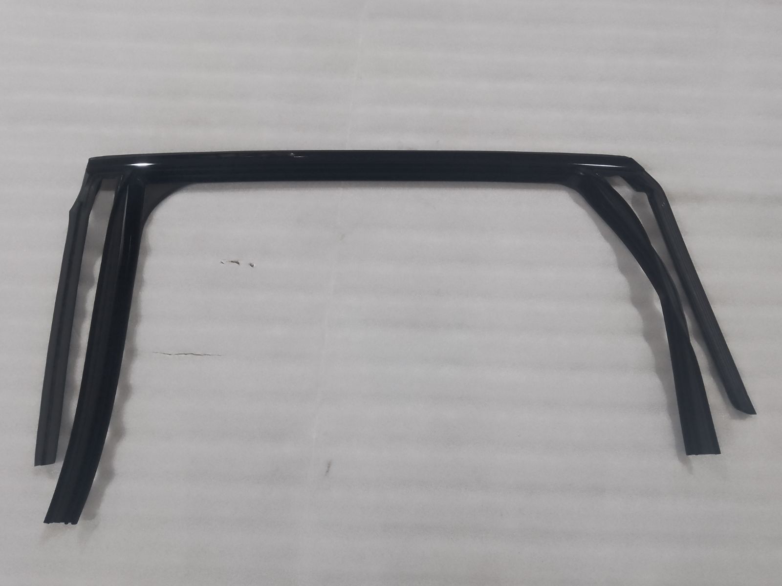 Left rear door glass guide channel assembly