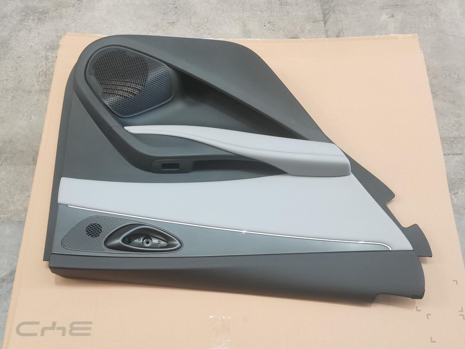 Left rear door trim panel assembly - Sea Salt Grey